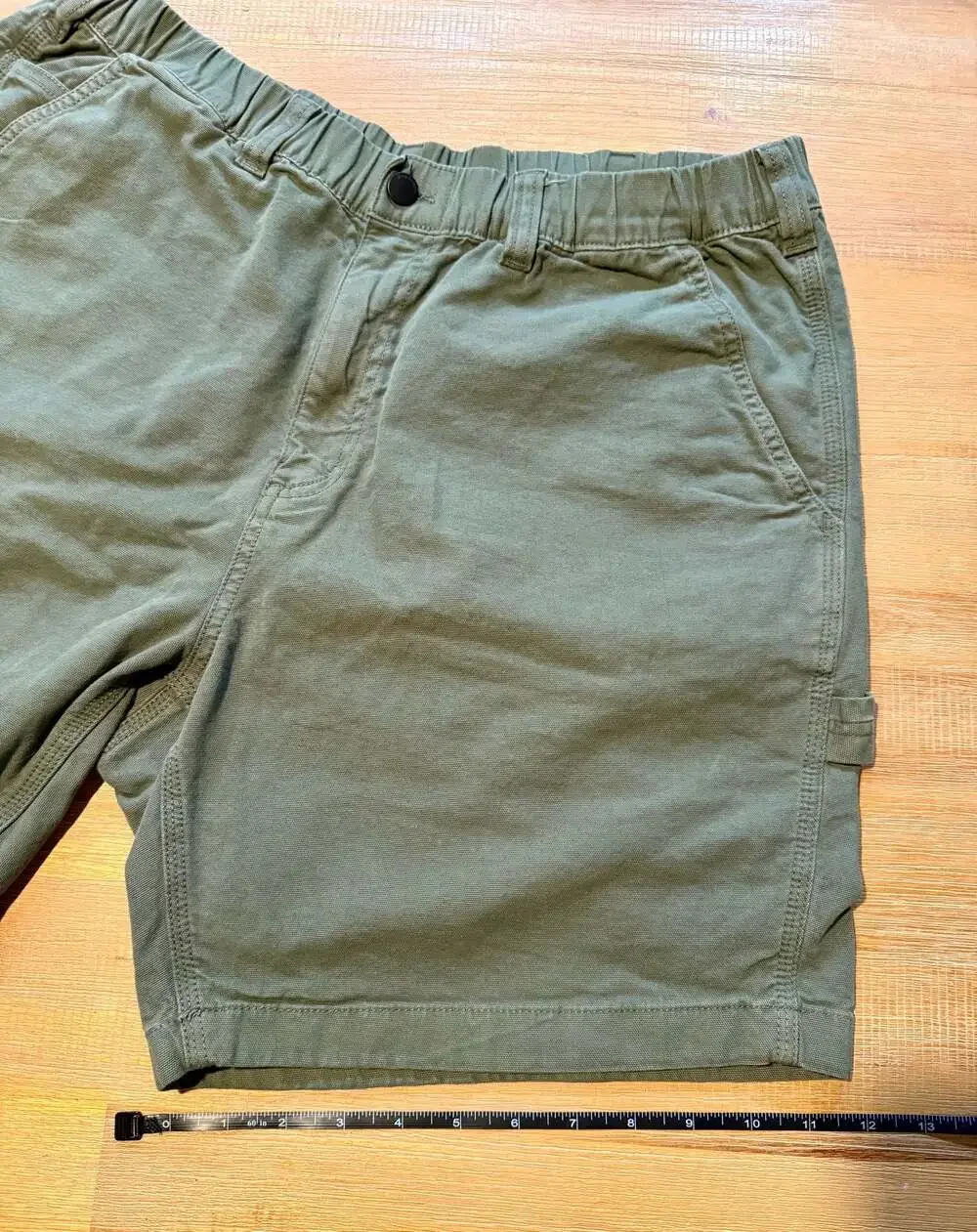Bearbottom Clothing Men's XL-7 Olive Green 98% Cotton 2% Spandex Shorts